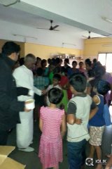 Celebs at Chennai Flood Relief Activities